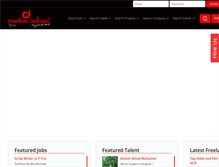 Tablet Screenshot of creativeindians.com